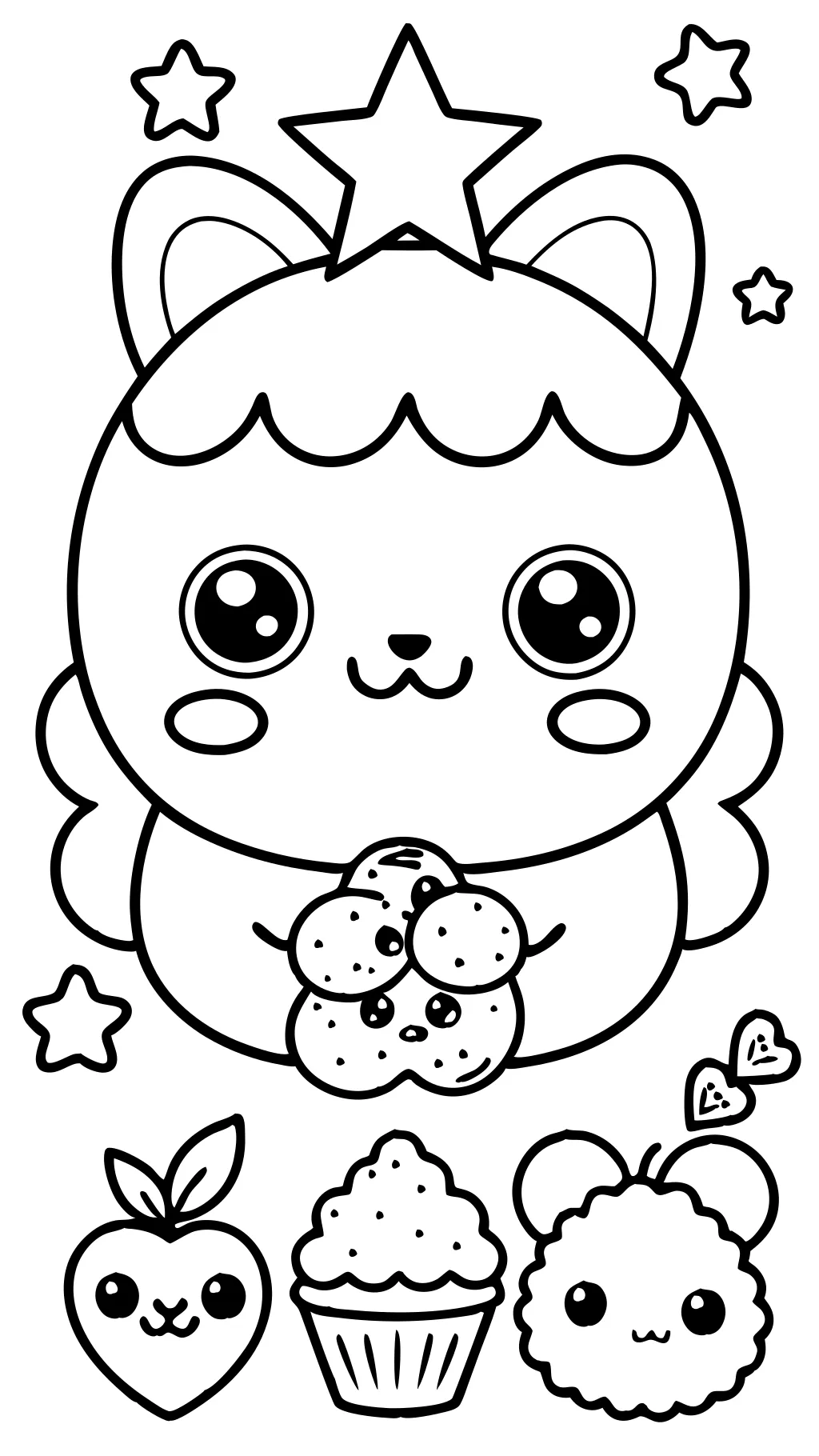 printable kawaii coloring pages